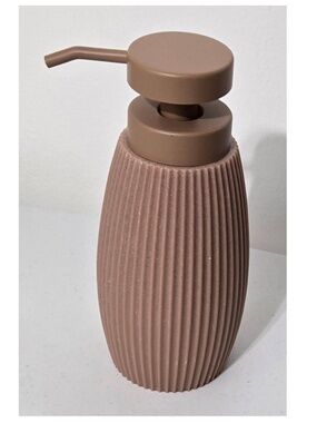 New Room & Retreat Soap Pump Cylinder Home Bathroom Kitchen Brown NWT